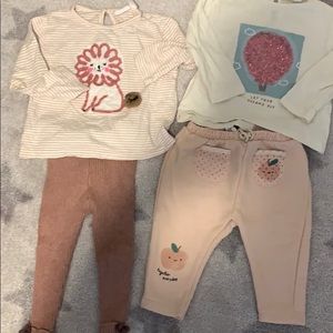 Bundle zara baby girl outfits
